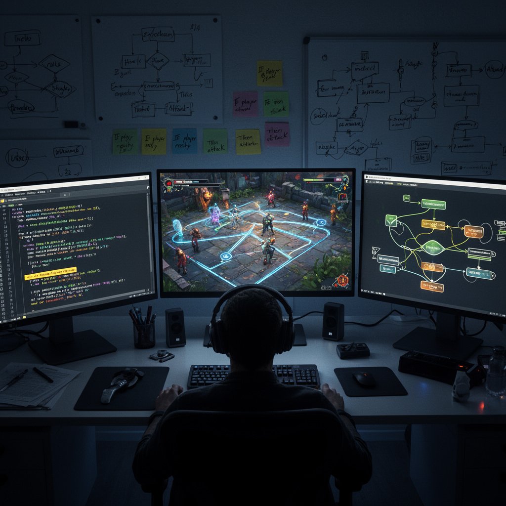 Rule based AI in video games