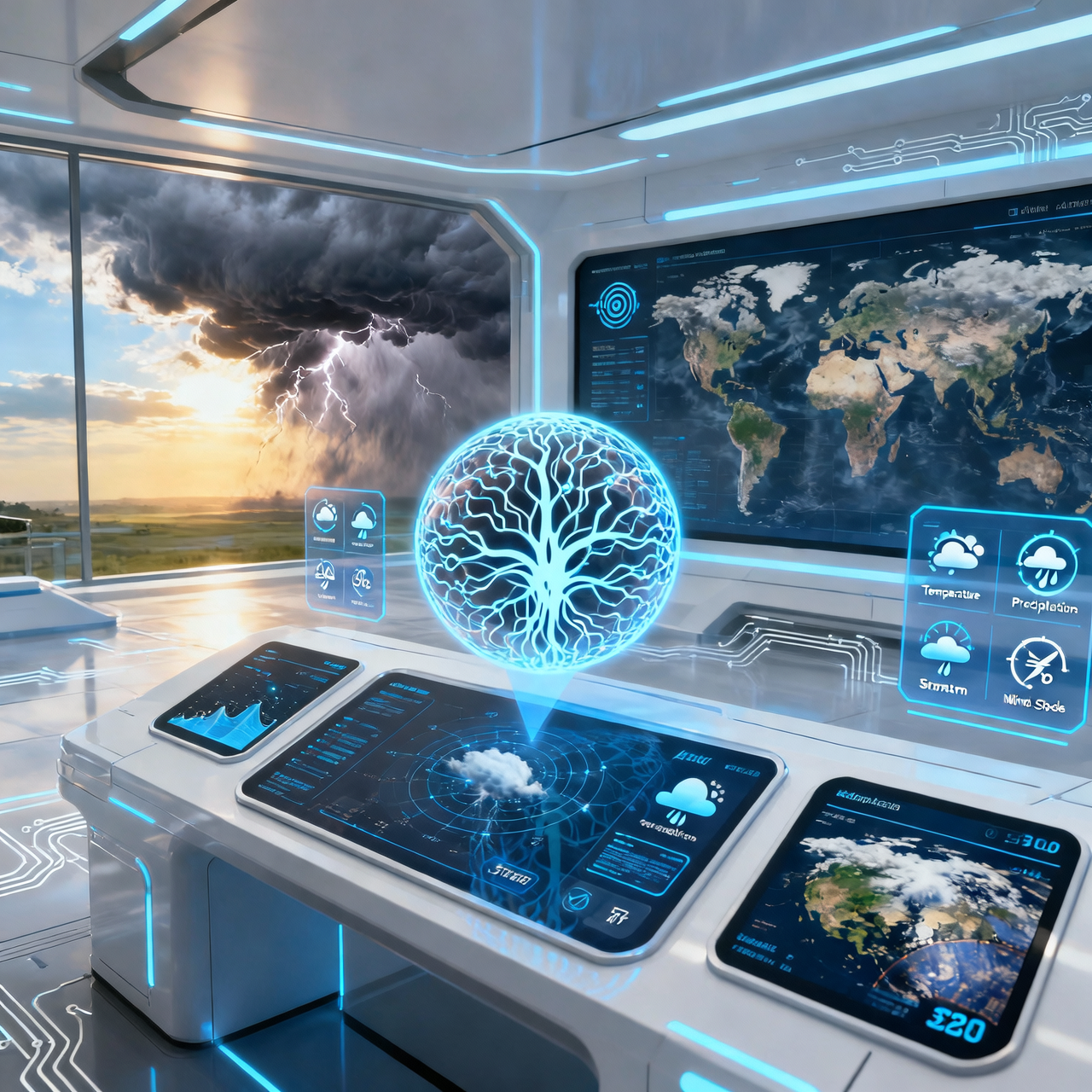 Smart weather systems using AI