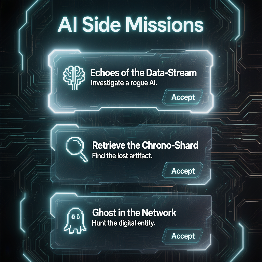 AI generated side missions