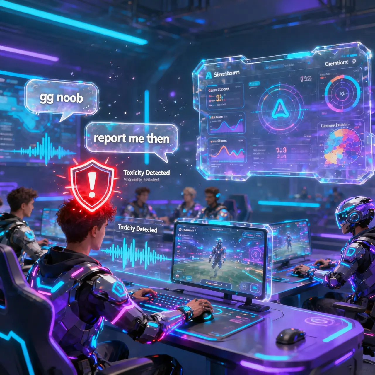 AI detecting toxic player behavior