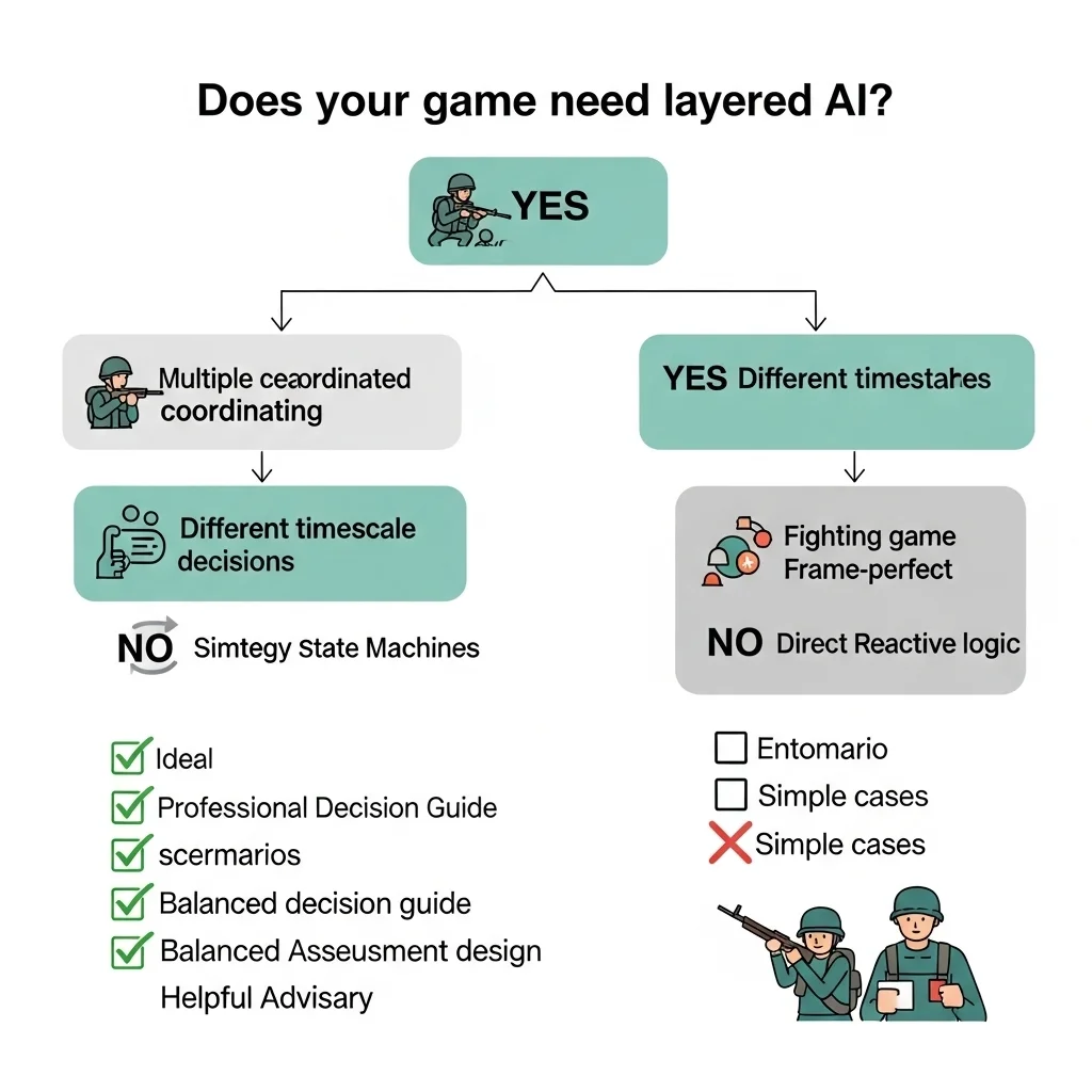 Layered AI Architecture in games